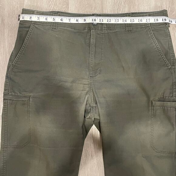 Lee Mens Cargo Pants 36x34 Faded Comfort Army Green Tactical Utility Outdoors - Picture 5 of 9